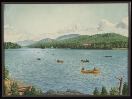 A Party Guide-Boating Thru Long Lake ca. 1900